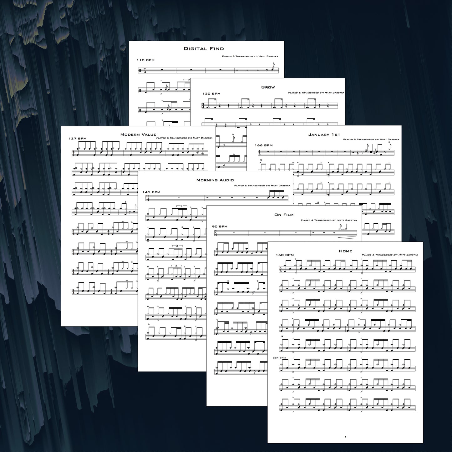 Modern Value Drum Transcriptions & Drum-less Tracks